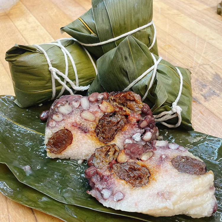 手工红豆红枣粽 3个