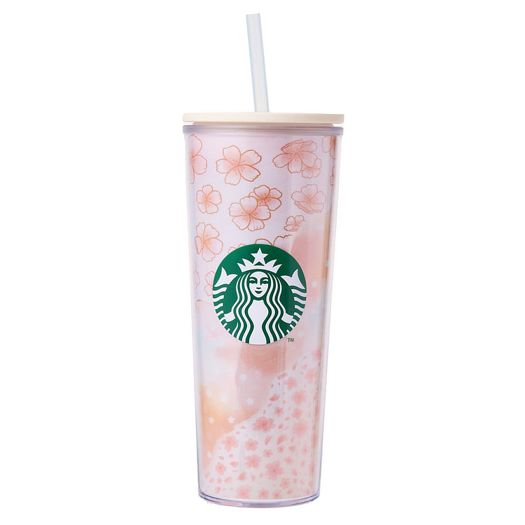 星巴克樱花2025冷杯多层杯