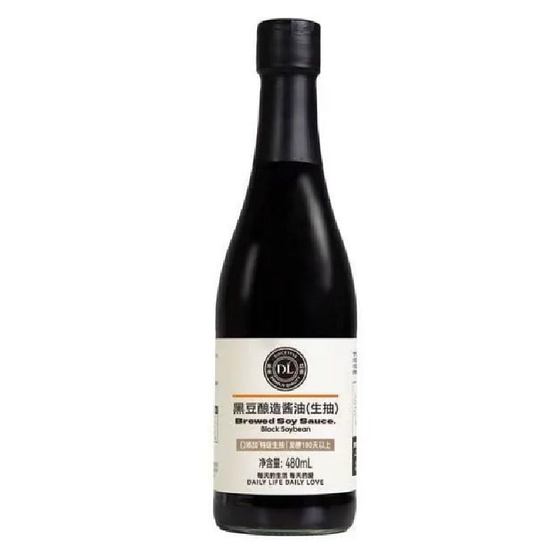 DL Premium Black Soybean Brewed Soy Sauce 480 ML 1 bottle