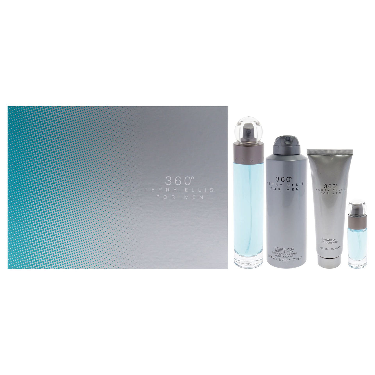 360 by Perry Ellis for Men – 4 Pc Gift Set 4 count