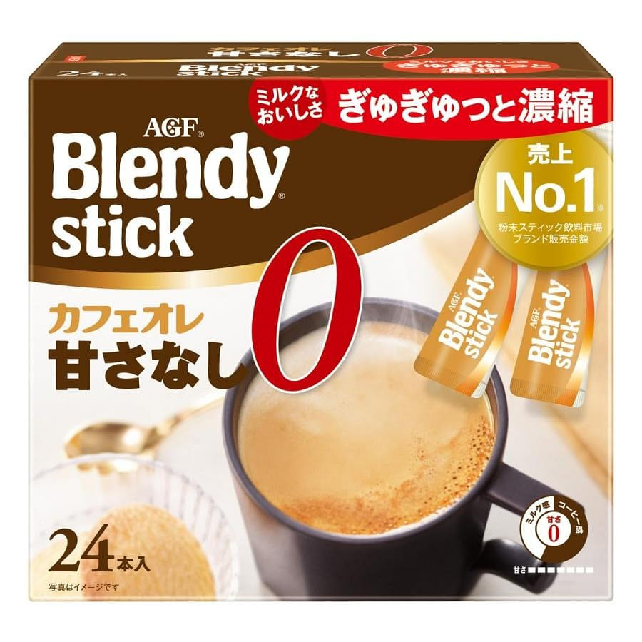 AGF Blendy Cafe Au Lait No Sugar 24p 1 count