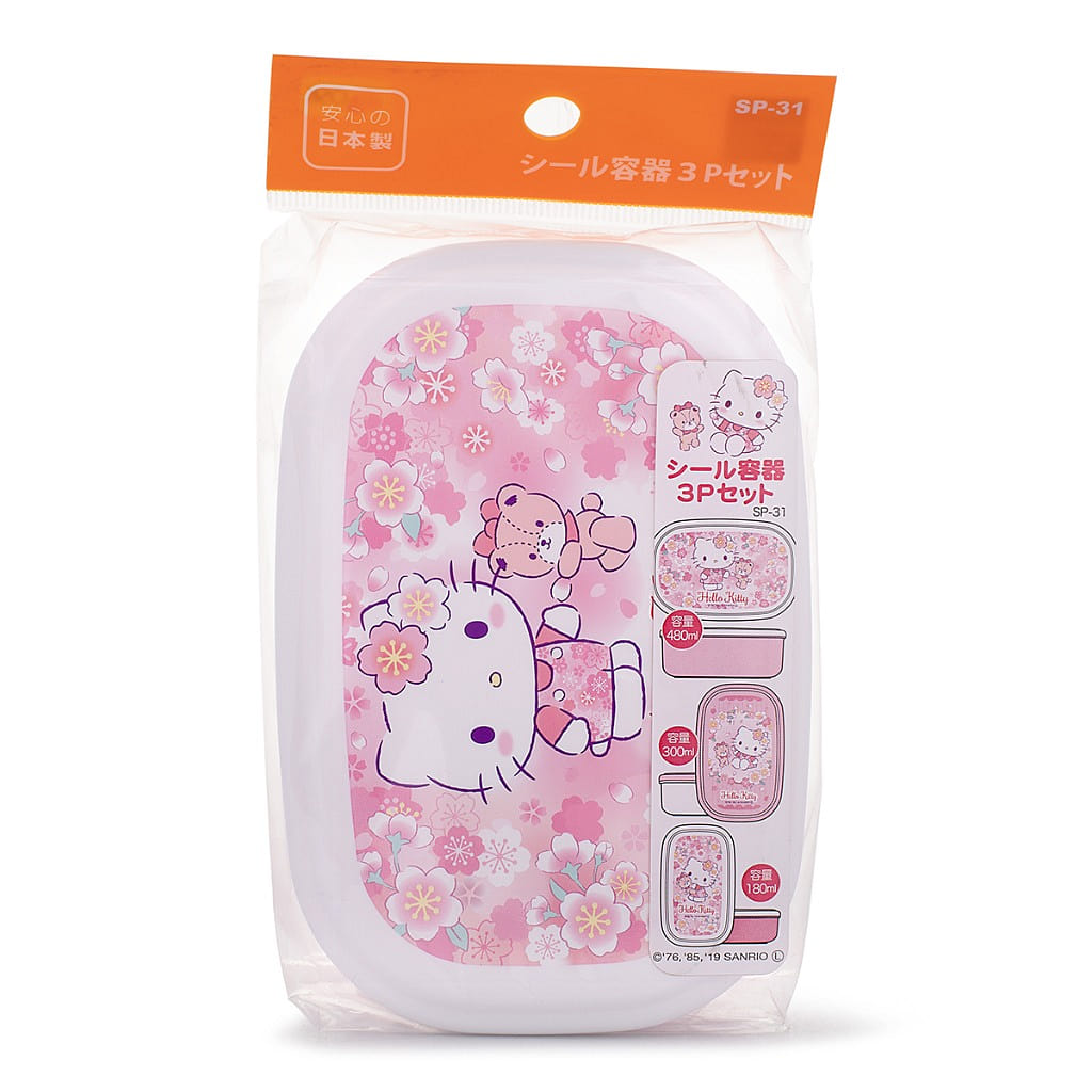 OSK Japan Hello Kitty Seal Container 3 pcs SP-31 1 count