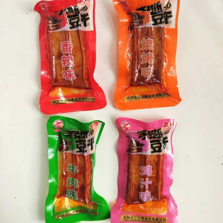 手撕豆干4口味混合装500g