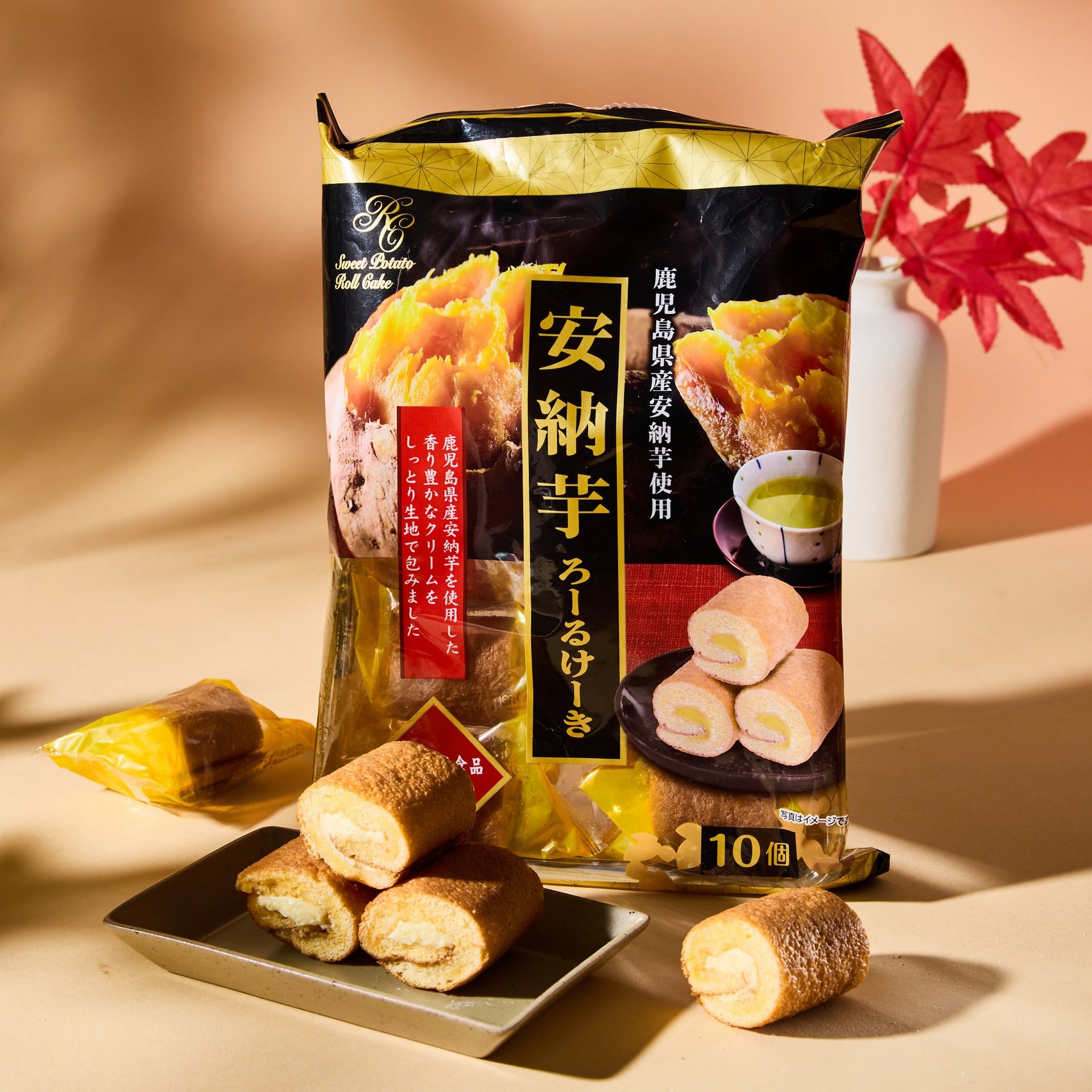 Annou Sweet Potato Roll Cake (10 pieces) 171 g