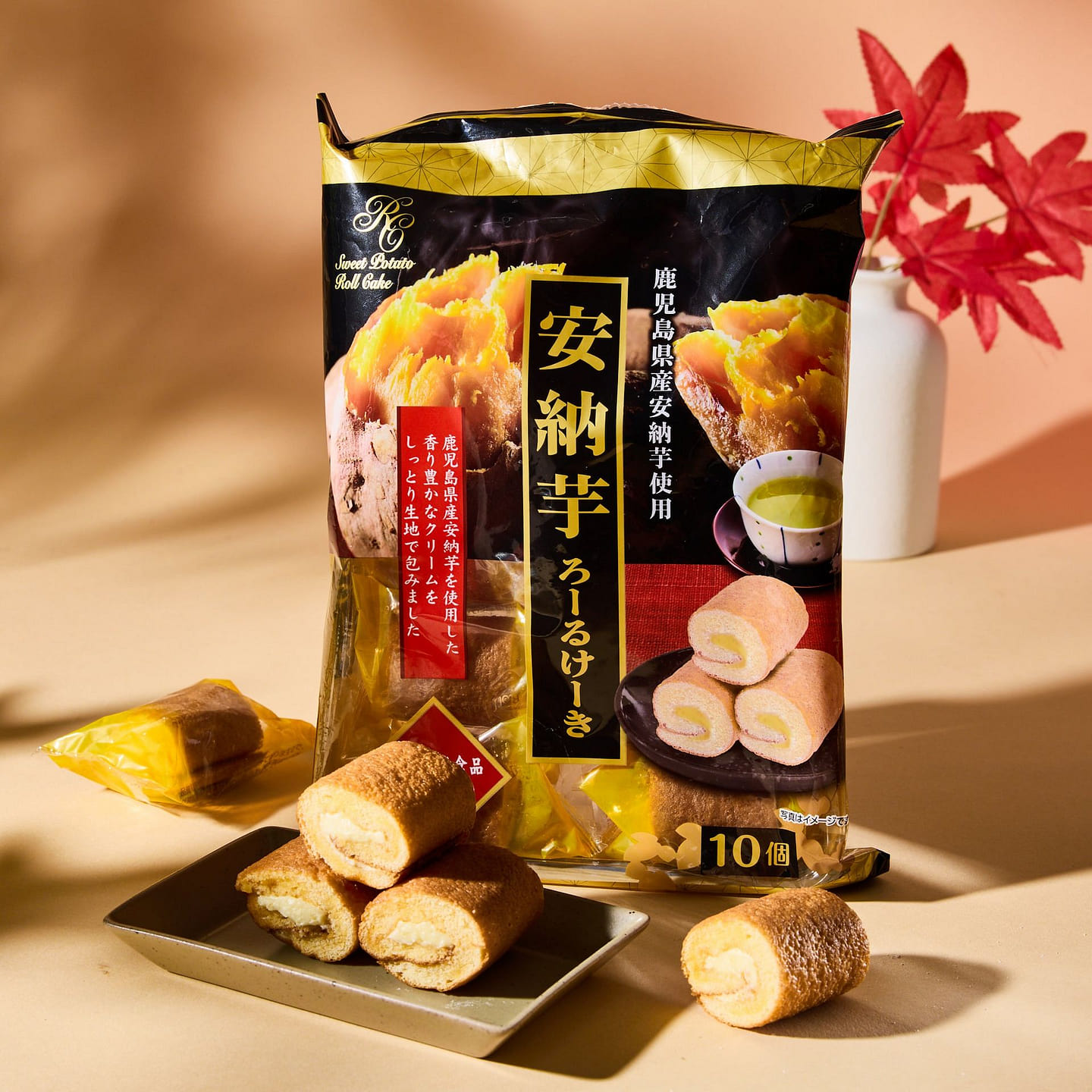 Annou Sweet Potato Roll Cake (10 pieces) 171 g
