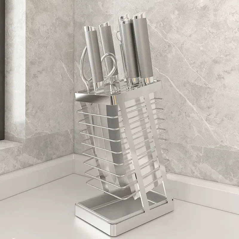 304 stainless steel kitchen knife holder 1 box