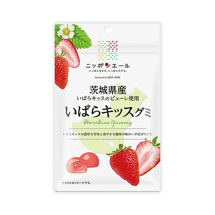 日本农协茨城产茨城之吻草莓夹心软糖 40g