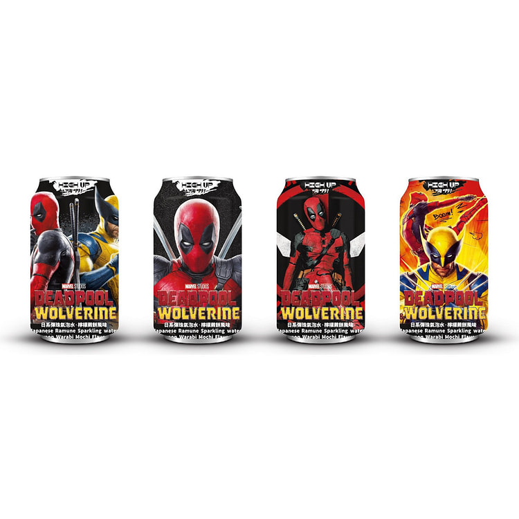 DEADPOOL RAMUNE SPARKLING WATER LEMON 4 can
