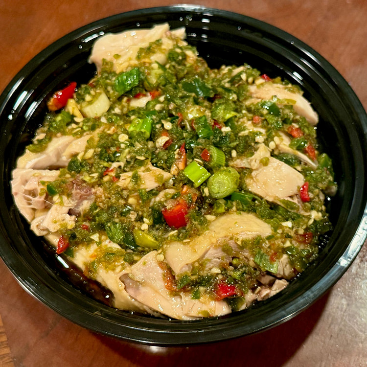 Cold Chicken W/ Green Chili Sauce 1 each