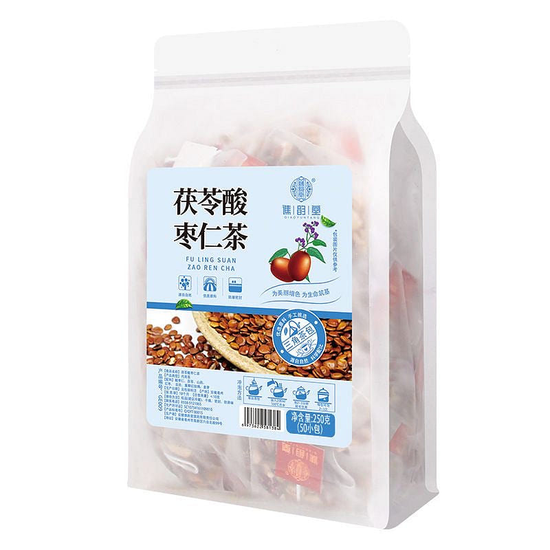 HMT Poria Spina Date Seed Tea 50Bags Fuling Suanzaoren 250g 1 each