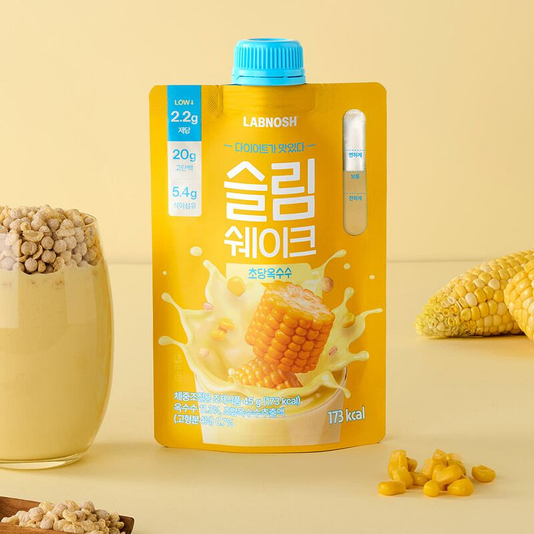 LABNOSH代餐奶昔高蛋白质饱腹代餐玉米味1包