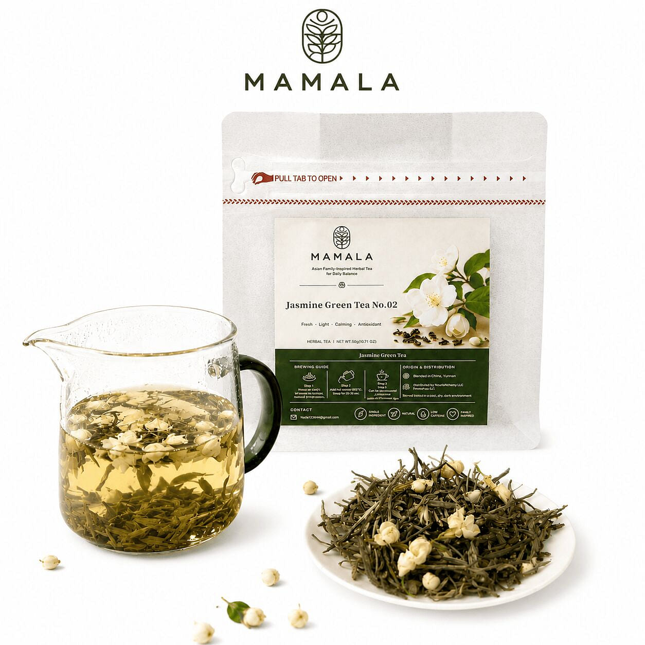 MAMALA No.2 Jasmine Green Tea 1.76 oz