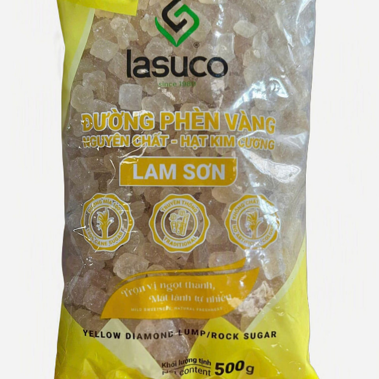 PURE YELLOW ROCK SUGAR 17.64 oz (min 2)