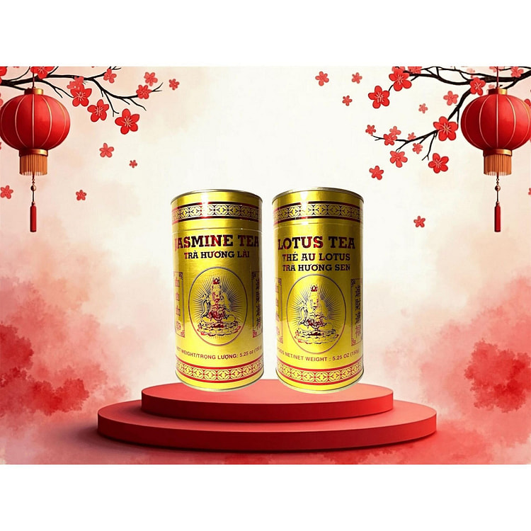 Traditional Tea Combo (1 Jasmine Tea & 1Lotus Tea) 1 pack*2 counts