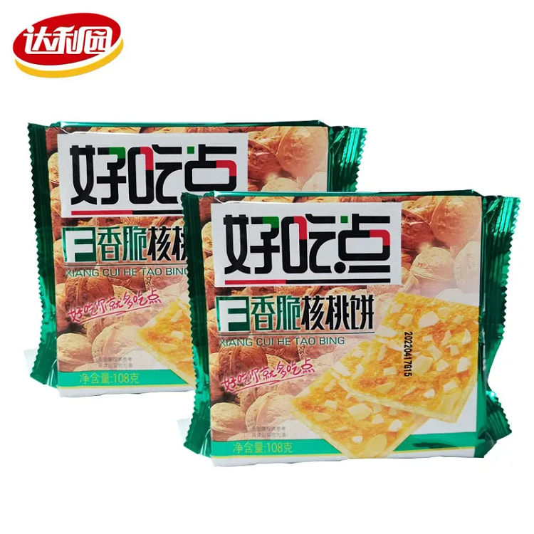 达利园 好吃点饼干（香脆核桃饼）1袋 108 克