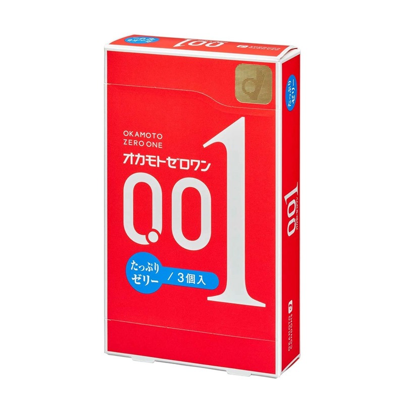 日本冈本 001超润滑超薄避孕套 3只装 1 份