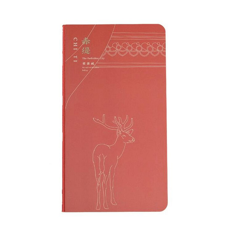 Notebook stamped book, Red Ti 18 * 10cm 1 box
