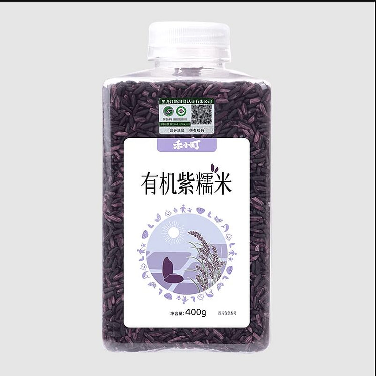 禾小町有机紫糯米东北一级紫米400克*1瓶 400 克
