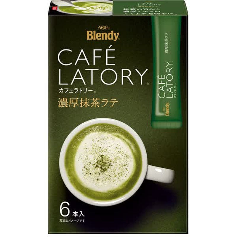 Ajinomoto AGF Rich Matcha Latte Sticks 6 pcs 1 each