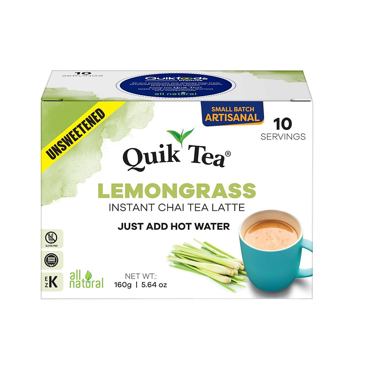 QuikTea Unsweetened Lemongrass Chai Latte 160 gram