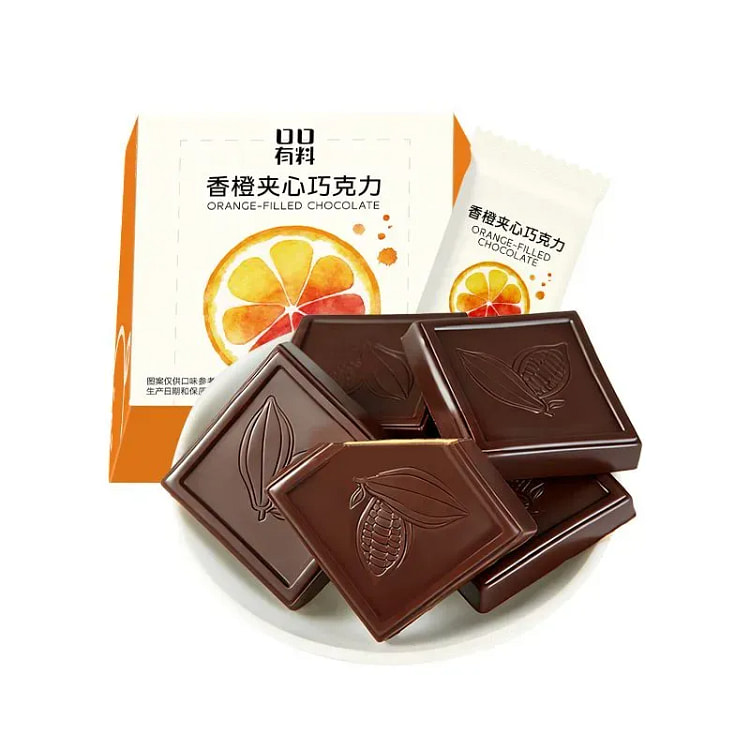 香橙夹心巧克力休闲零食60g*2盒 120 克