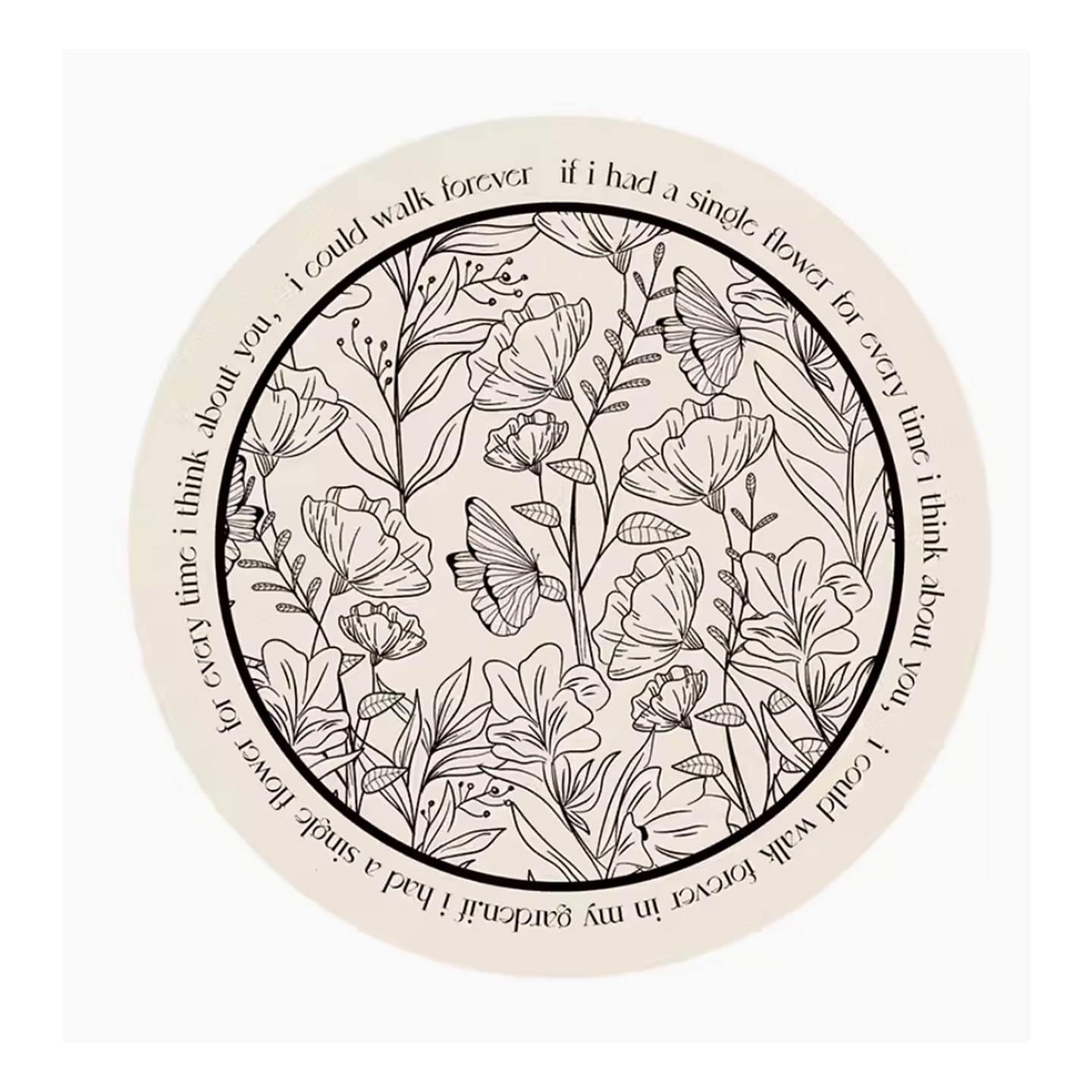 YuJianNi Cup Mat 14x14cm White 1 count