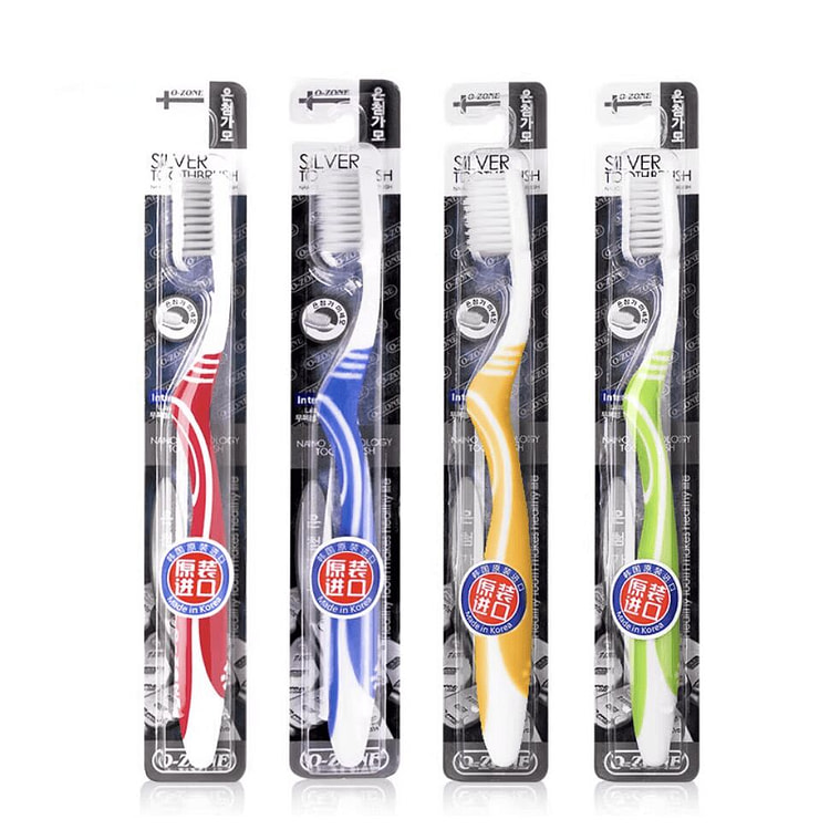 欧志姆 O-ZONE 银离子纤薄牙刷（随机颜色） 1 把