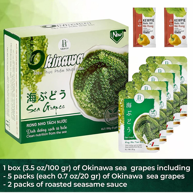 Okinawa Dehydrated Sea Grapes  FDA APPROVED 100GR