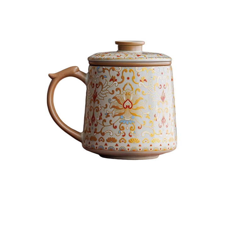 Ceramic Tea Separation Cup Filter Cup 12 * 11cm 1 box
