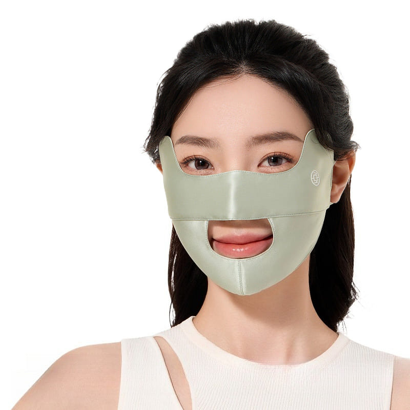 Sunscreen Mask, Smoke Green, 23.5 * 13.5 Cm 1 box
