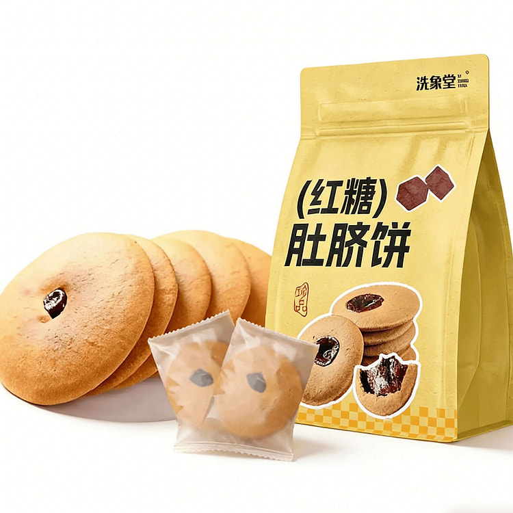 洗象堂红糖肚脐饼潮汕特产铜锣烧肚脐酥180g*1袋 180 克