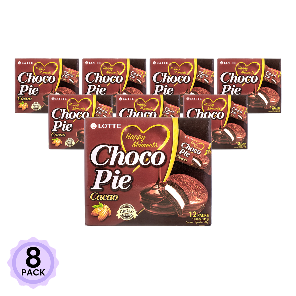 Get Lotte Choco Pie Cacao 12ct 336 g*8 pack Delivered | Weee