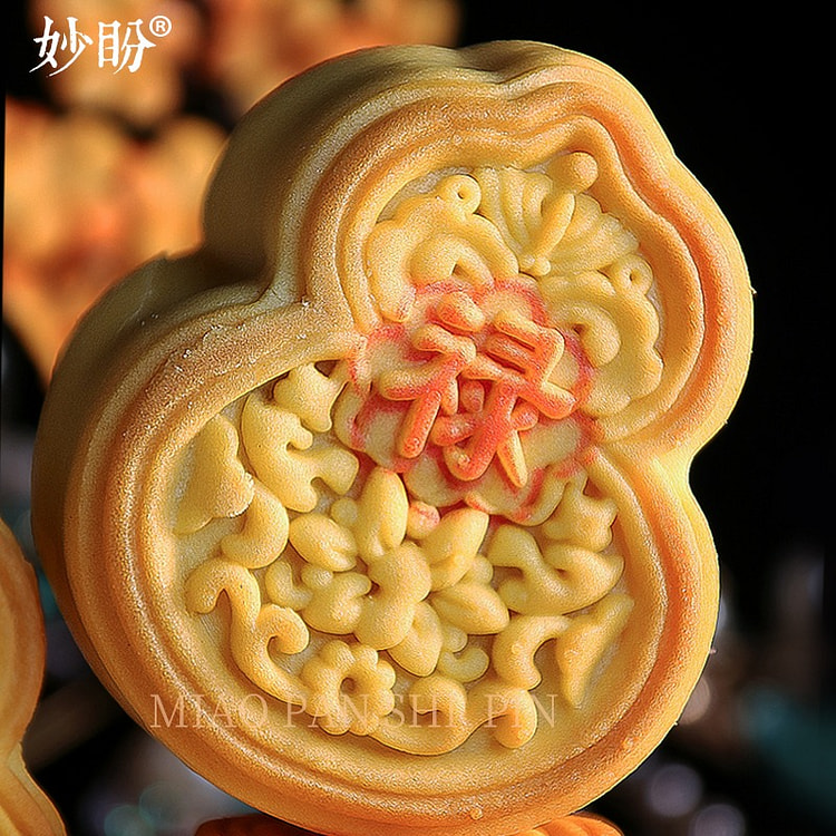 4枚 妙盼福禄寿桃糕好运酥椰蓉葡萄干馅中式糕点