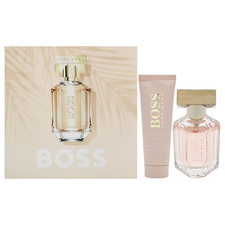 ヒューゴ ボスのボス ザ セント 女性用 - ギフトセット 2 点 1.6 オンス EDP スプレー、2.5 オンス ボディローション