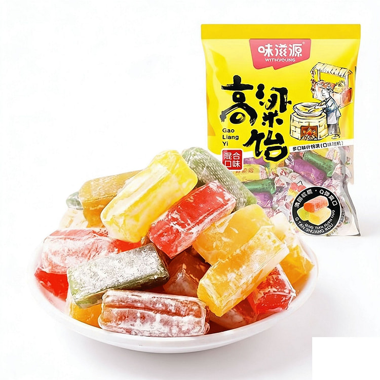 味滋源高粱饴拉丝软糖正宗山东特产水果味Q弹糖果年货 100 克