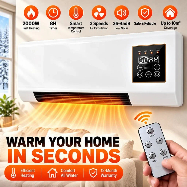 2-in-1 Portable Air Conditioner Heater Cooling Fan 1 each