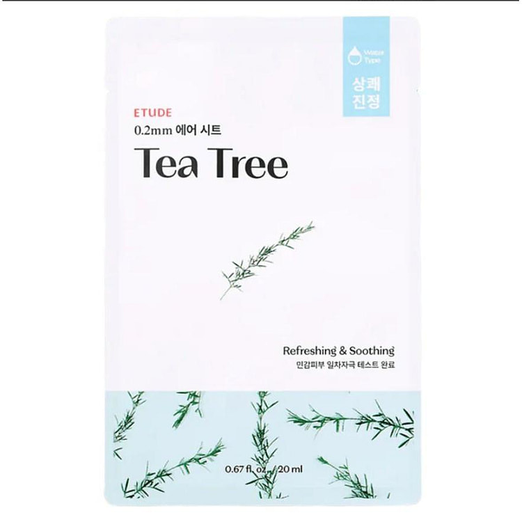 Etude House 0.2 Therapy Air Mask Tea Tree 5pc 1 each