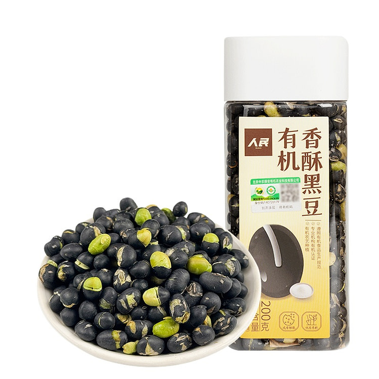 人民食品有机香酥黑豆200g*1瓶
