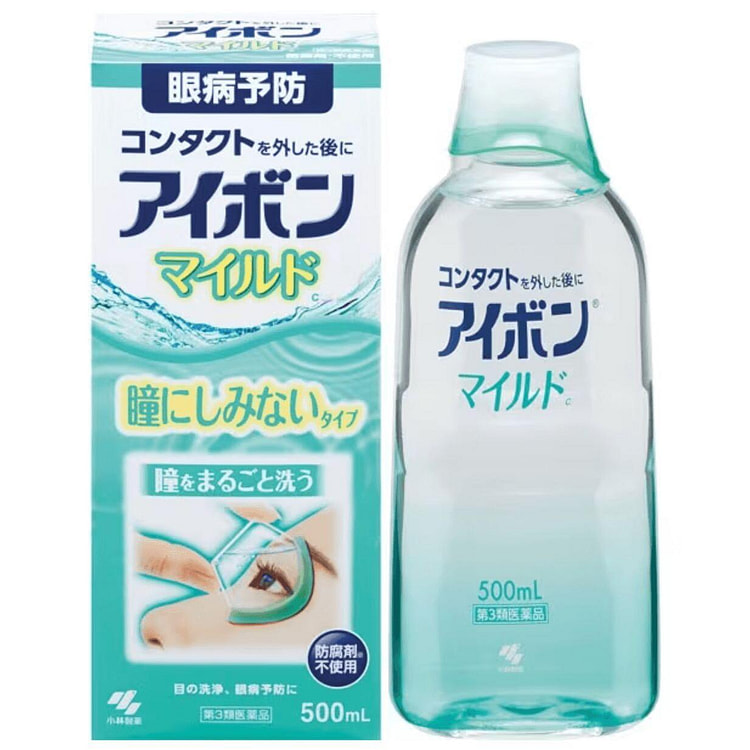 【日本直邮】小林制药EYEBON洗眼液浅绿 500 毫升