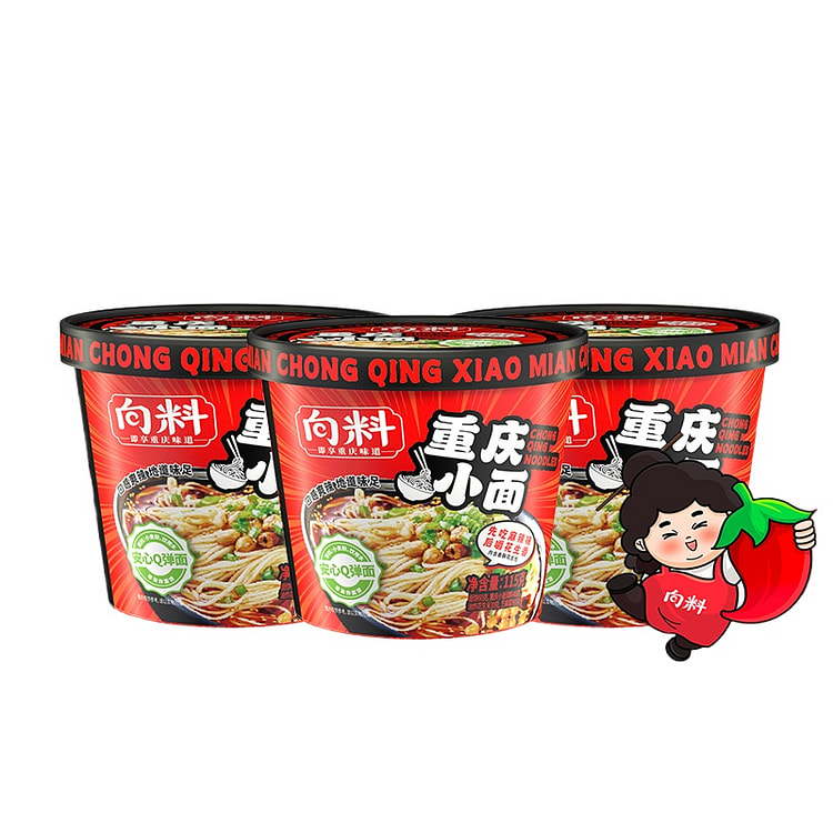 向料重庆小面非油炸115g*3桶