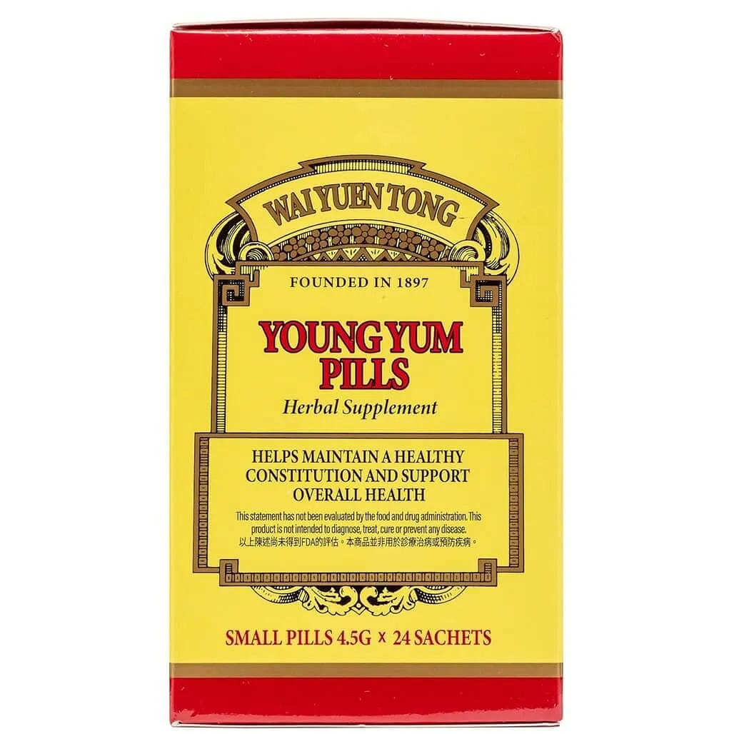 Young Yum Pills, Small Pills 4.5G (24 Sachets) 1 box