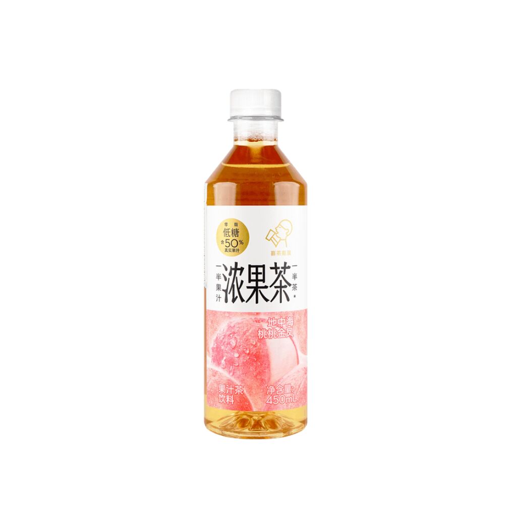 喜茶地中海桃桃金鳳果汁茶低糖零脂450ml - Weee!