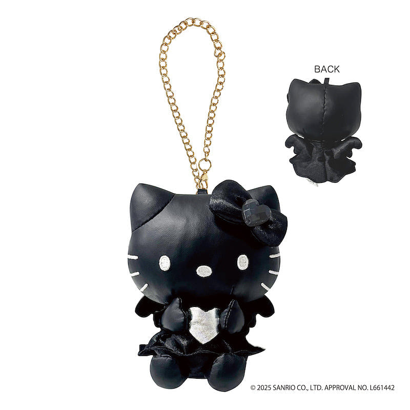 Sanrio Sitting Pendant KT Style Black Heart 1 each