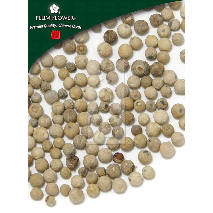Hu Jiao (Bai), unsulfured Piper nigrum fruit