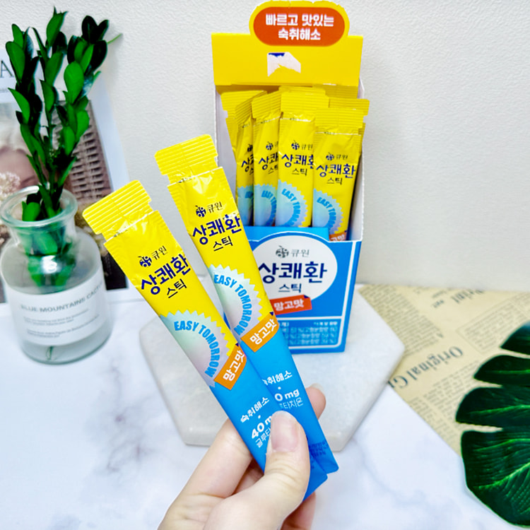 韩国Qone醒可安宿醉缓解芒果味果冻便携即开即食