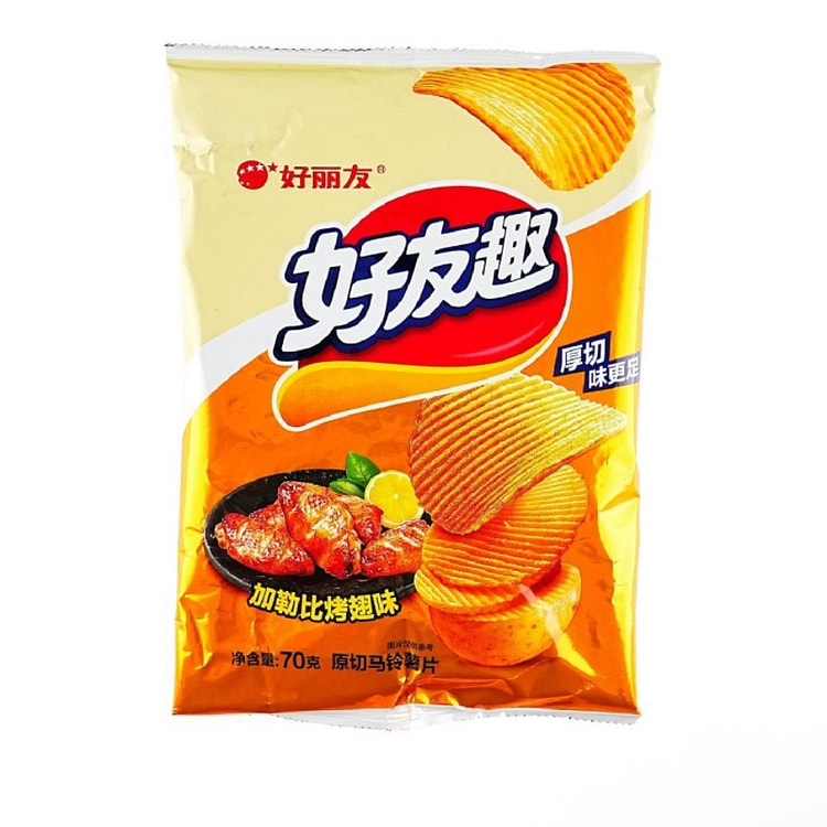 ORION好丽友 好友趣 厚切薯片 加勒比烤翅味 70 克