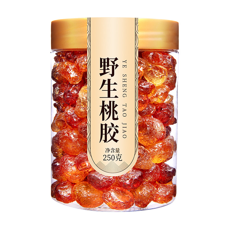 再春堂野生桃胶正品无杂质泡发率高250g*1罐