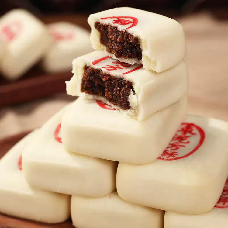 Jujube paste, square crisp, Beijing palace pastry, handmade traditional puf