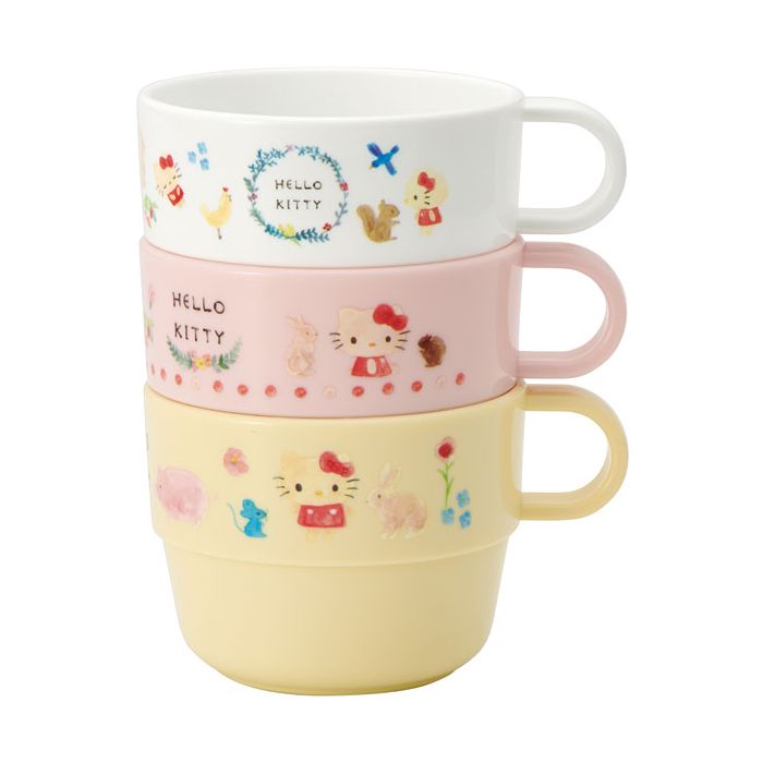 Get Skater Hello Kitty Forest Friends Stacking Cup 3pc Delivered | Weee ...