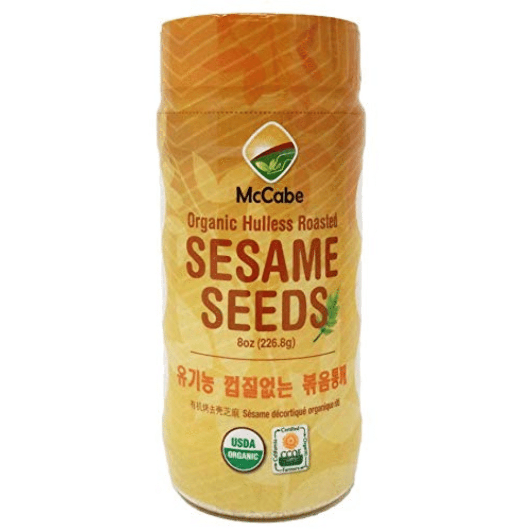 McCabe Organic Hulless Roasted Sesame, 8oz, USDA Organic Certified, 8 oz